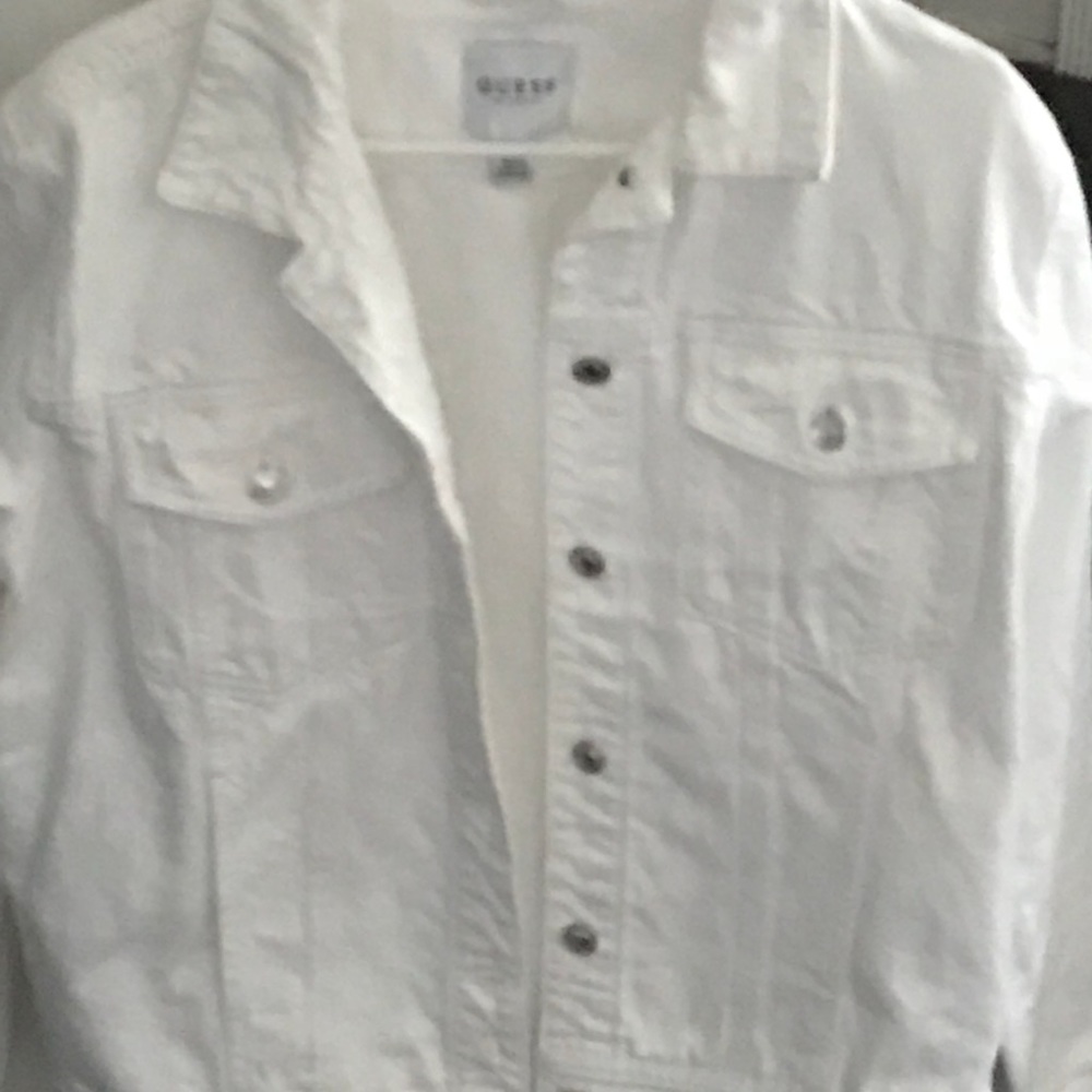 White Guess Jean jacket